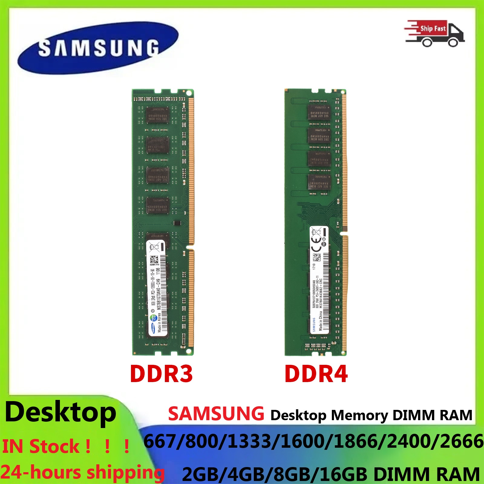 Ddr4 2400Mhz - SAMSUNG หน่วยความจำเดสก์ท็อป RAM DIMM DDR3 1866