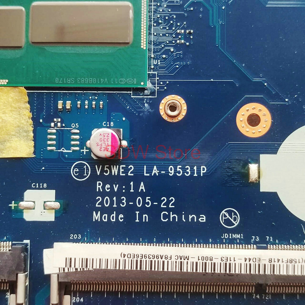 Ddr3 Ram - V5WE2 LA-9531P เมนบอร์ดสำหรับ ACER Aspire E1-572G