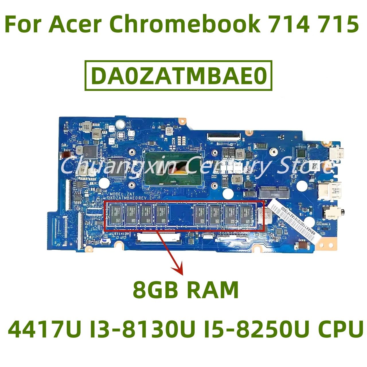 Ddr4 8Gb - DA0ZATMBAE0 เมนบอร์ดสําหรับ Acer Chromebook 714 715