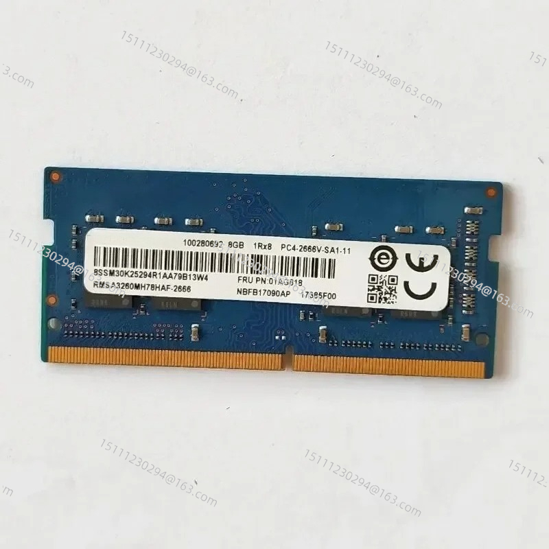 Ram Memory Module - แรมแล็ปท็อป DDR4 8GB 2666MHz, 1RX8 PC4-2666V-SA1-11