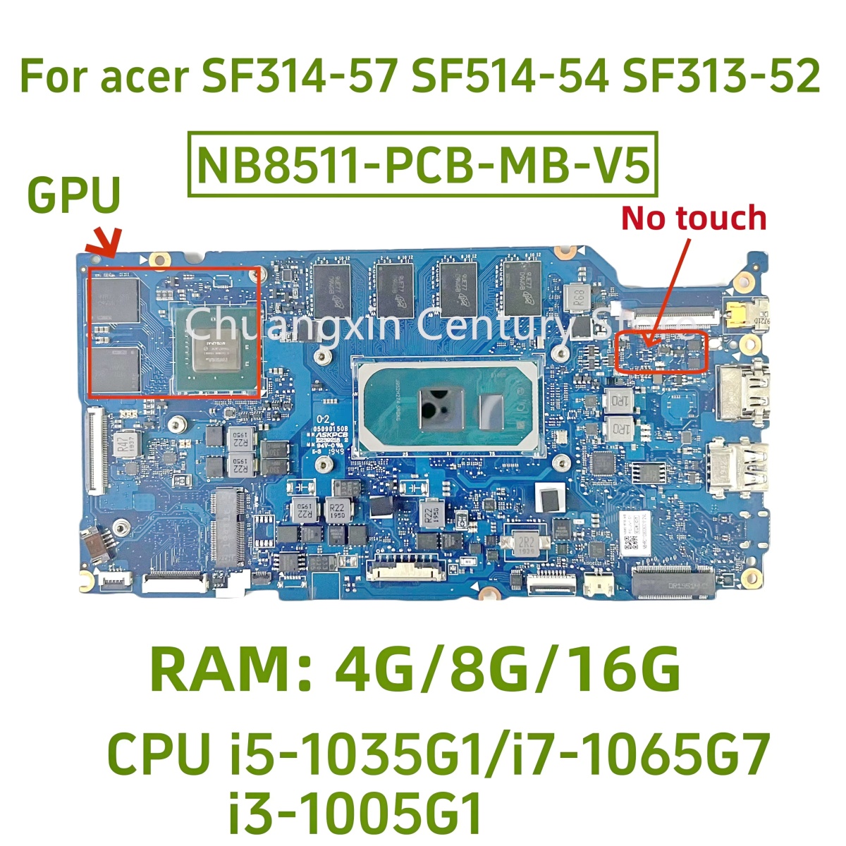 Ddr4 8Gb - NB8511-PCB-MB-V4/V5 เมนบอร์ดสําหรับ Acer Swift SF313-52 SF314-57