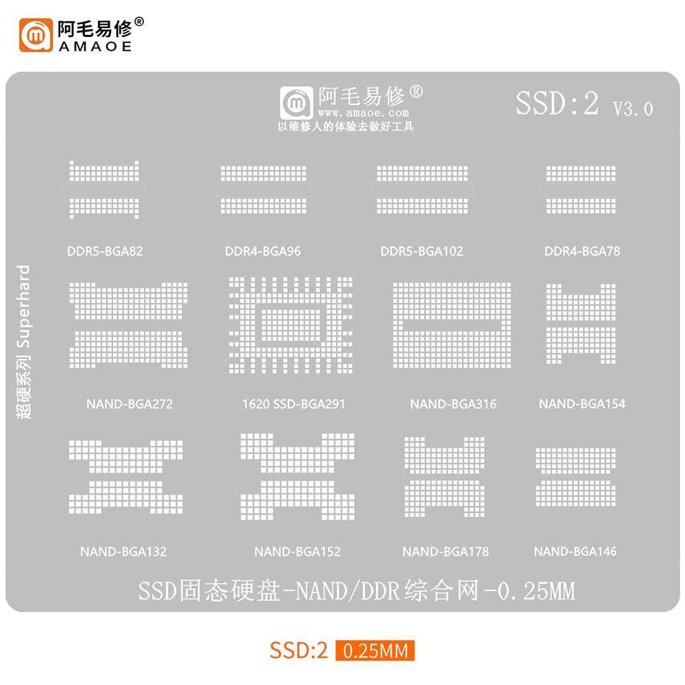 แม่แบบรีบอลลิ่ง SSD AMAOE: แม่ - Ddr2 Ram บทวิจารณ์และราคา
