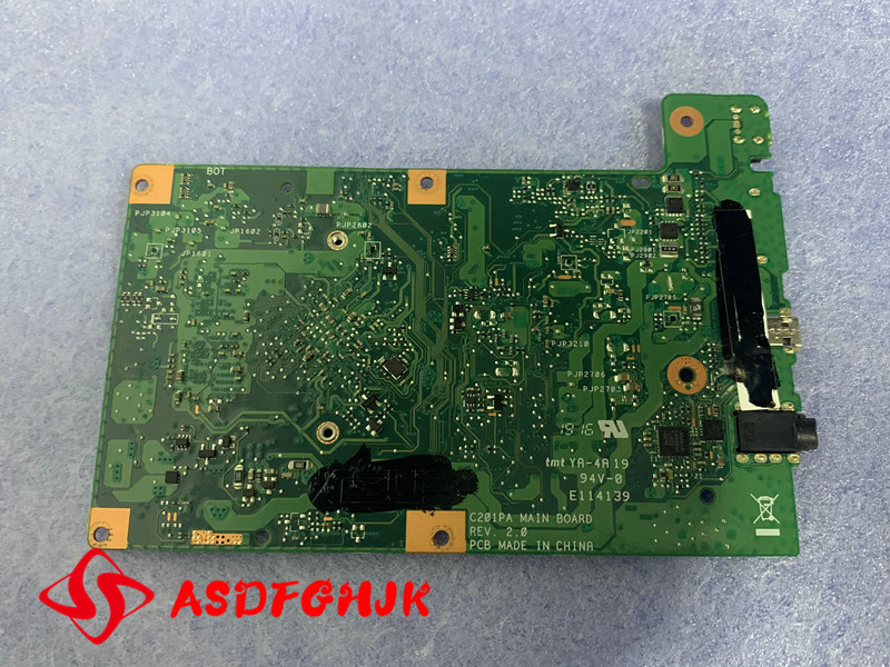 Original C201PAเมนบอร์ดแล็ปท็อ - Ddr2 Ram บทวิจารณ์และราคา