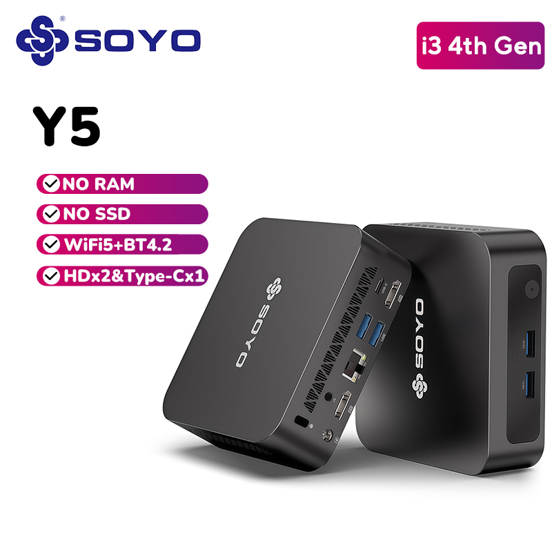 SOYO Y5 มินิพีซี Intel Gen 4 i - Ram Memory Module บทวิจารณ์และราคา